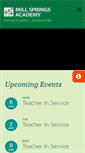 Mobile Screenshot of millsprings.org